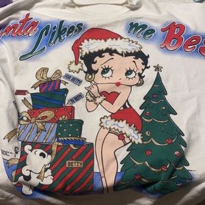 vintage betty boop christmas sweater